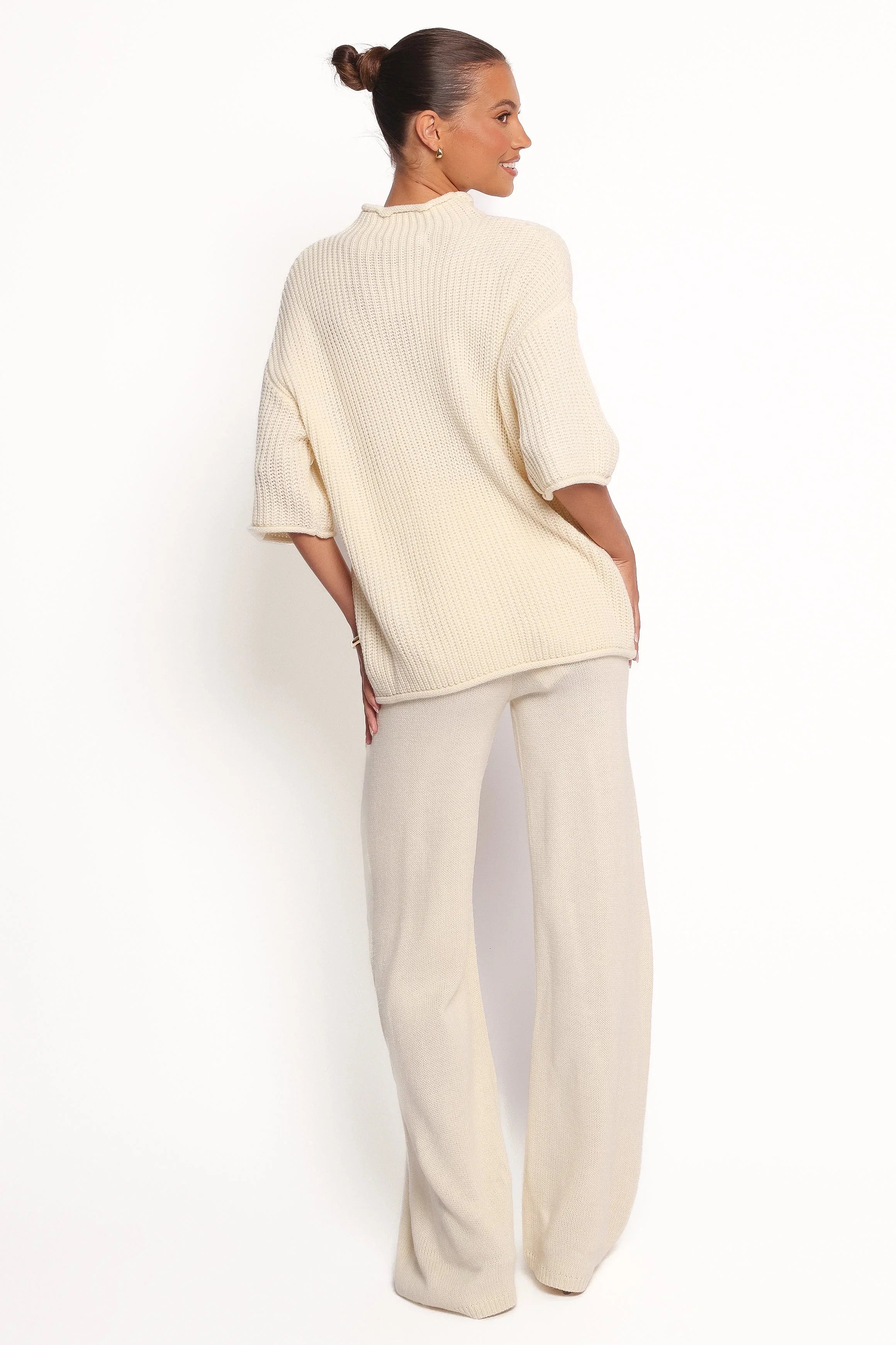 Remii Knit Pant Set Ivory