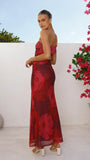 Jelani Maxi Dress Red Floral