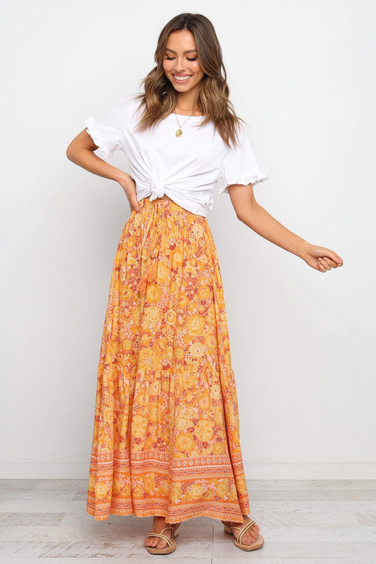 Nyasa Skirt Orange