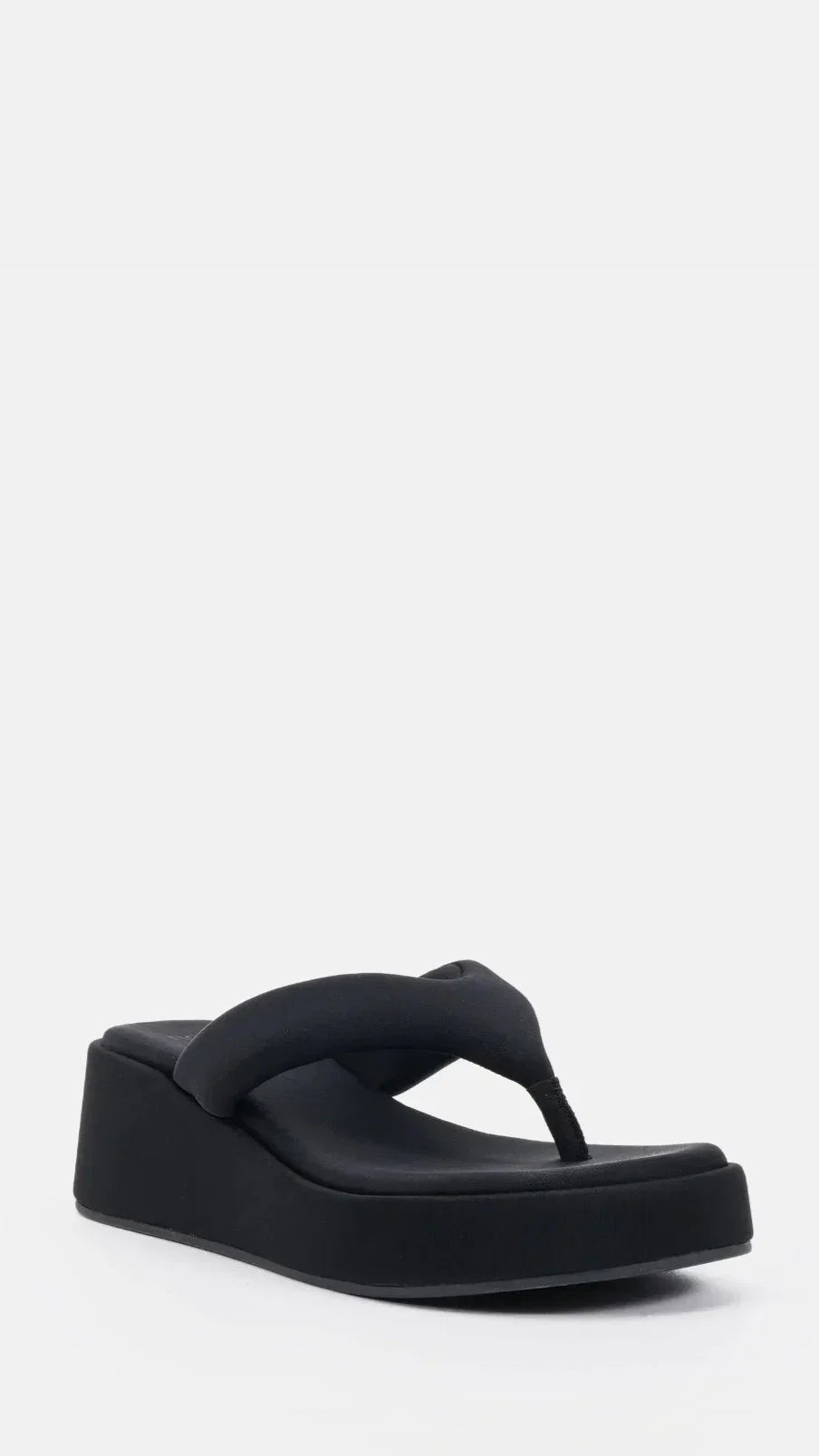 Bibiana Platform Thong Black