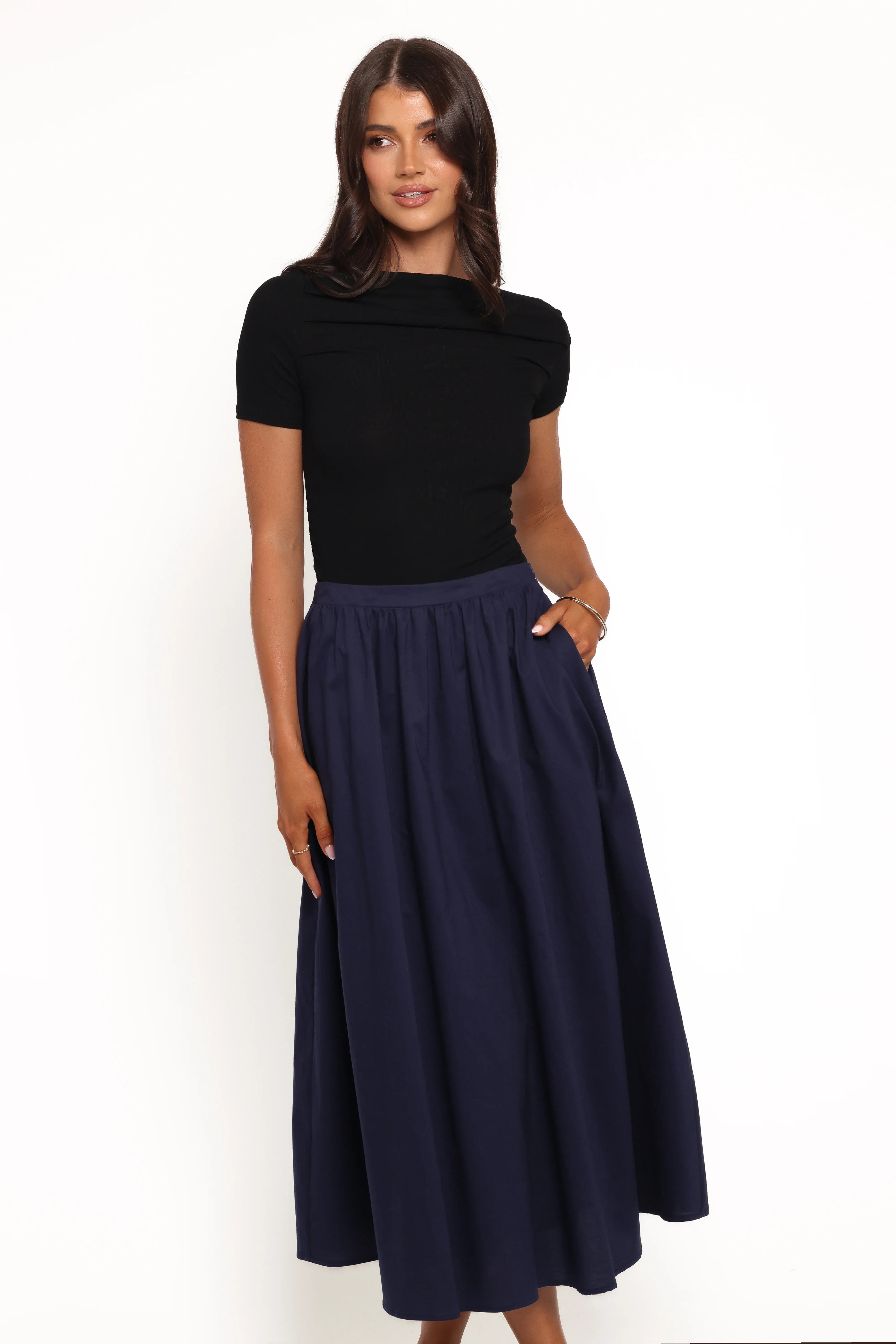 Oakley Midi Skirt Navy