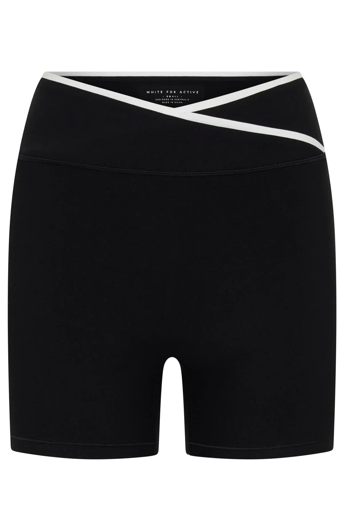 Defence Bike Shorts Black White