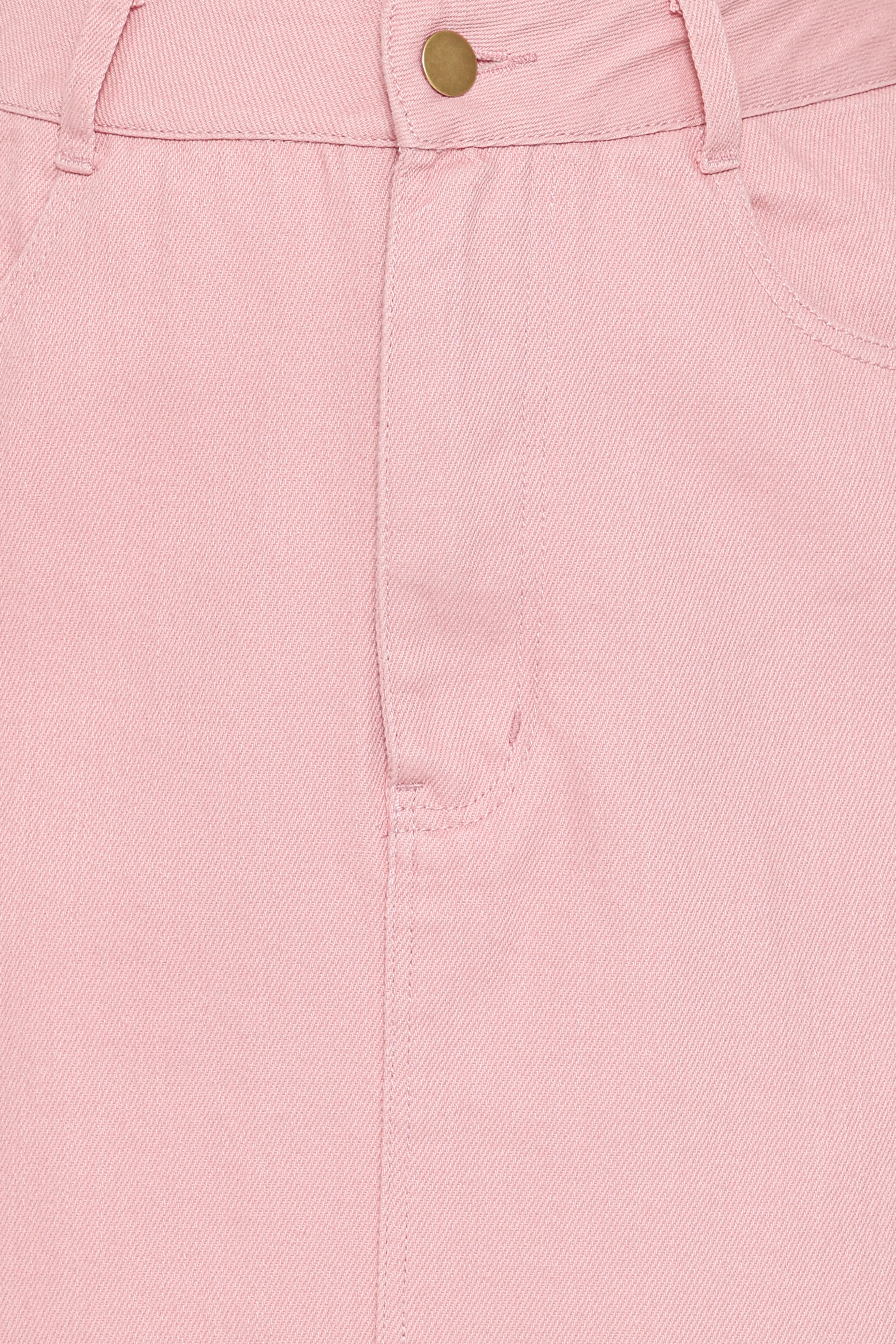 Dana Denim Midi Skirt Dusty Pink