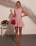 Sunwashed Days Gingham Print Mini Dress