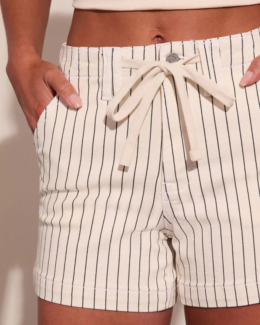 Dock Bliss Striped Drawstring Shorts