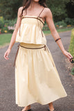 Mireille Baby Doll Top Lemon