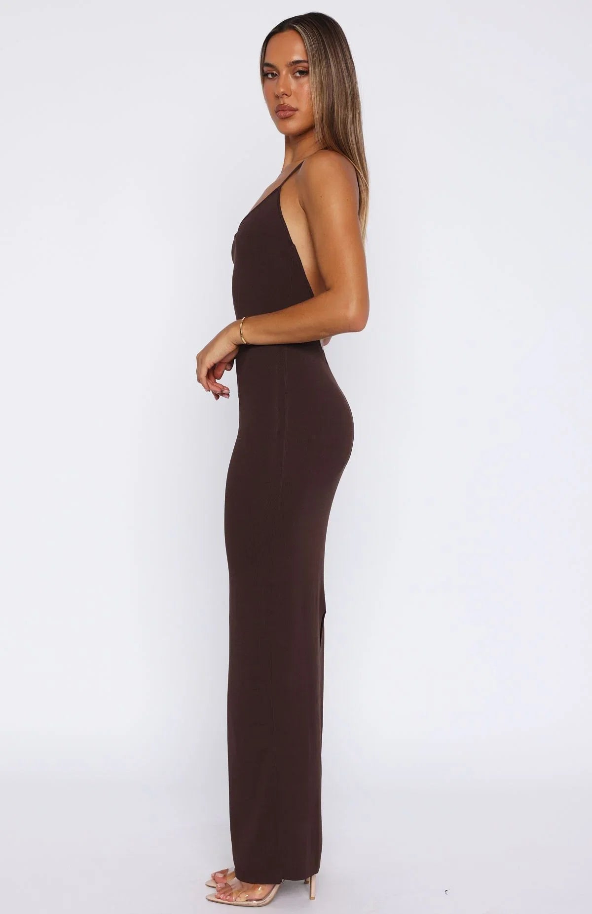 Dont Need Permission Maxi Dress Chocolate