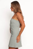 Casey Strapless Mini Dress Sage