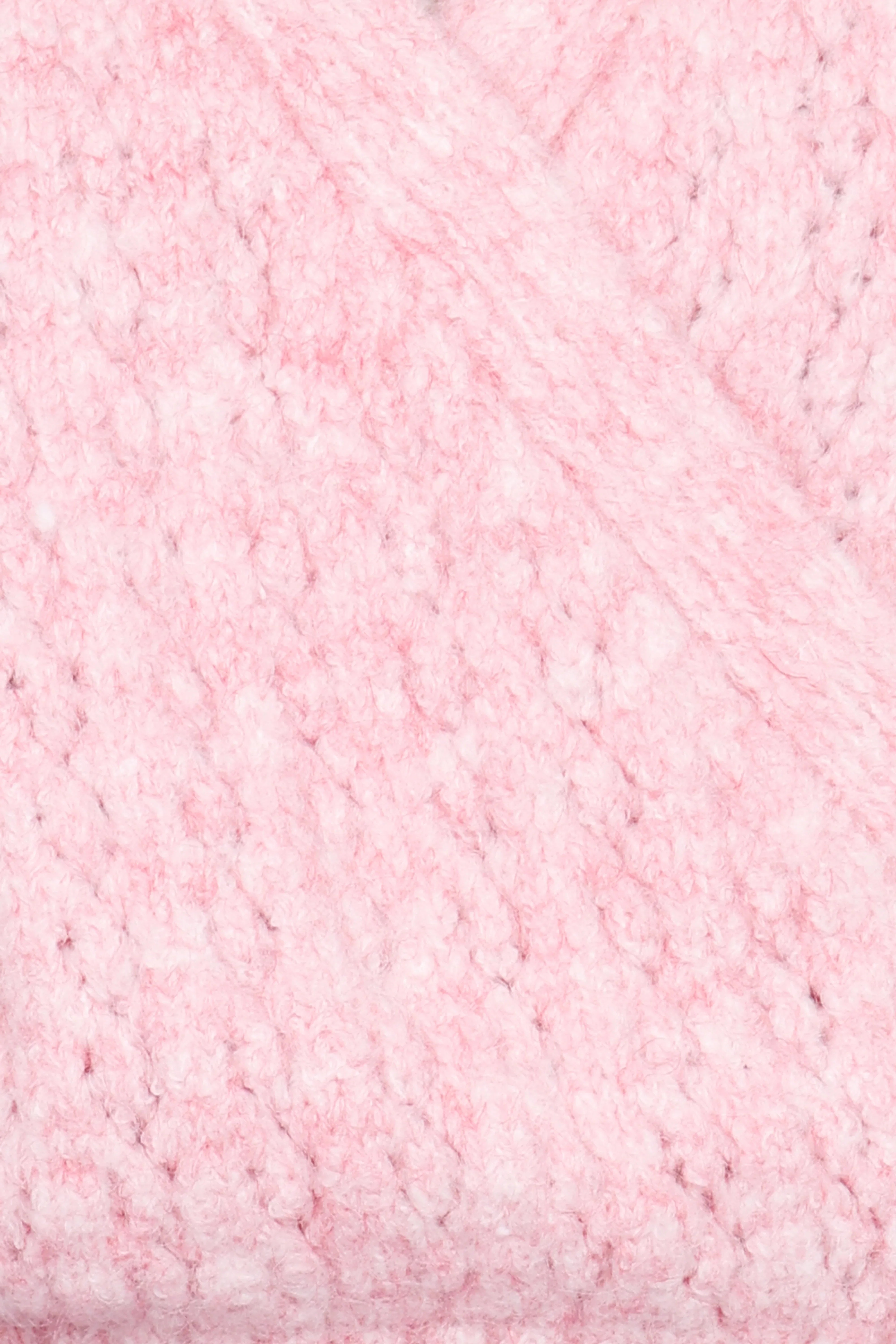 Etta Ballet Wrap Knit Sweater Pink