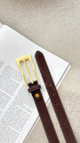 Stacey Belt Chocolate Gold
