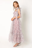 Floret Midi Dress Dark Purple