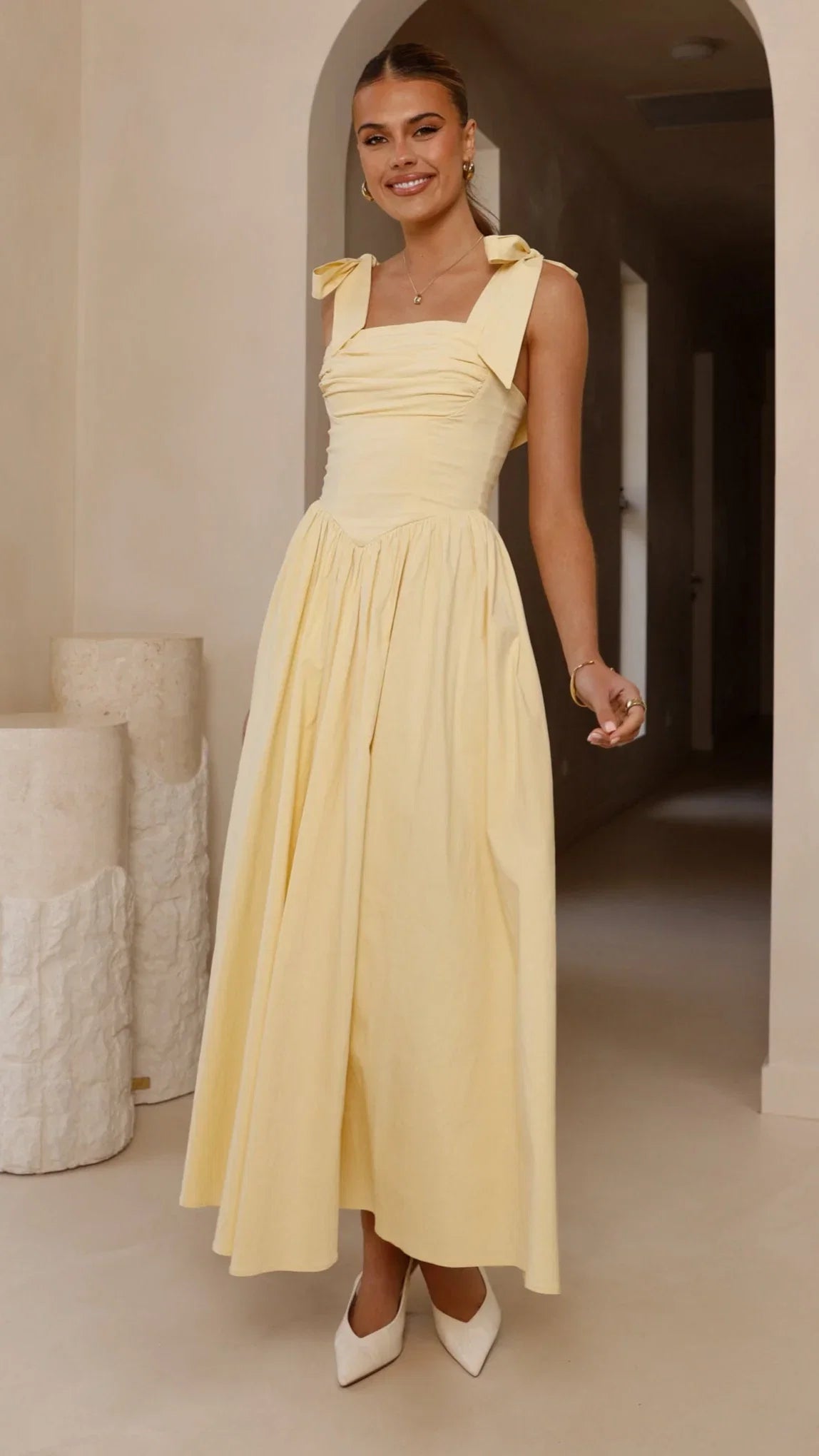 Haisley Maxi Dress Yellow