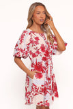 Simmons Mini Dress Fuchsia Floral