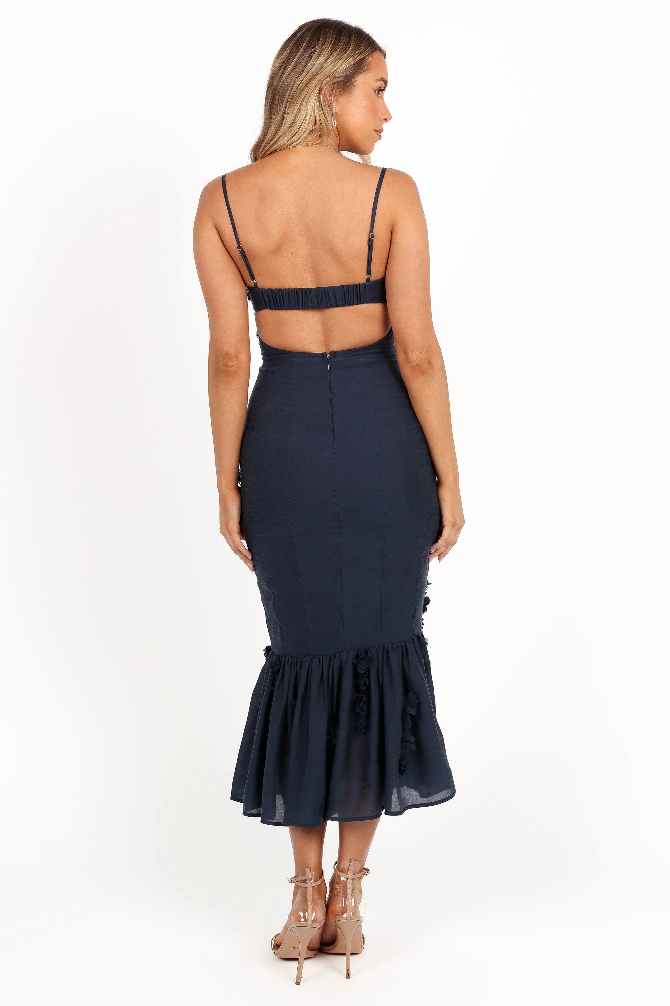 Posedly Midi Dress Navy