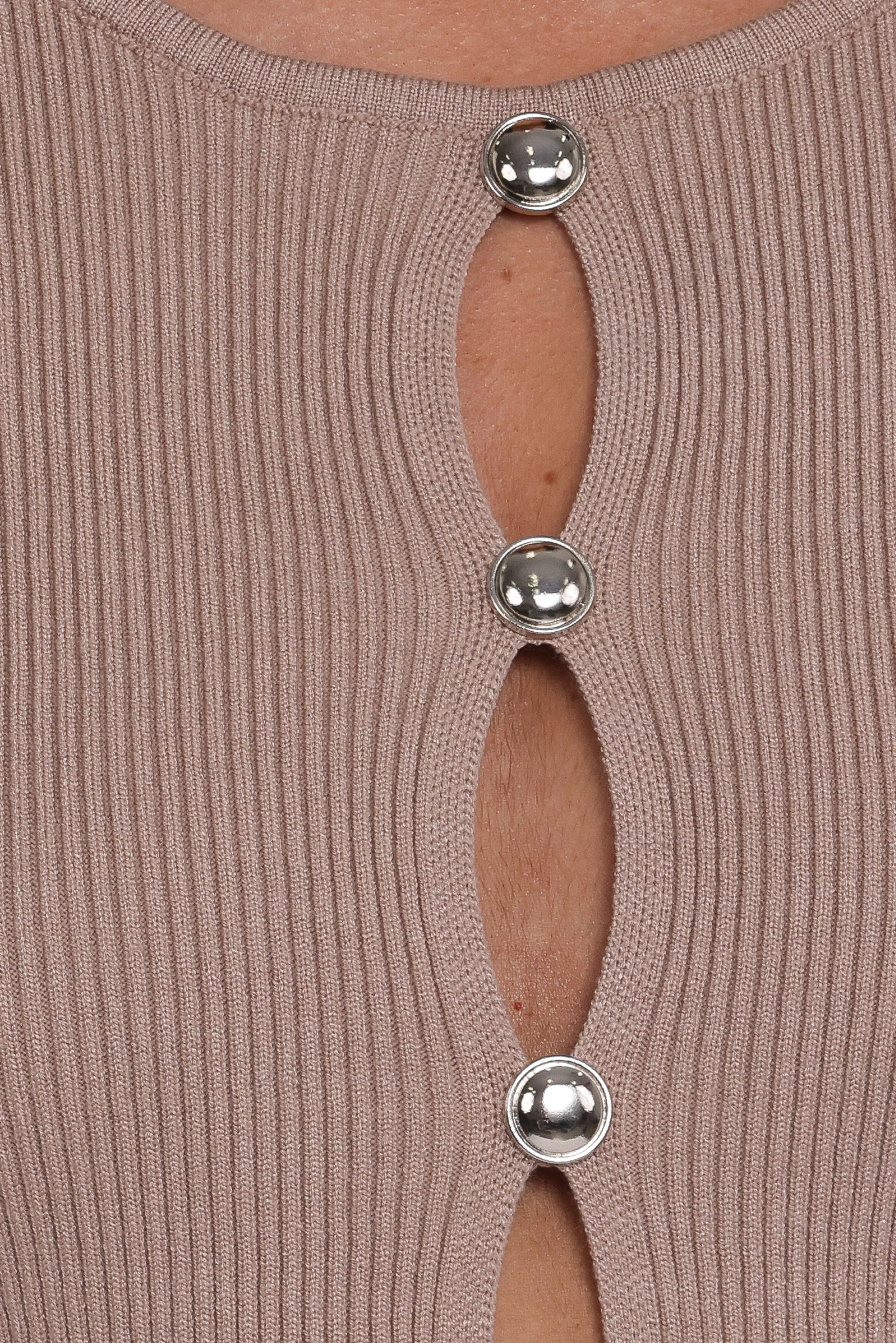 Rosienna Knit Top Taupe
