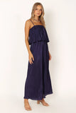 Jillian Plisse Jumpsuit Navy