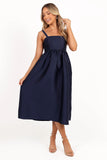 Isla Midi Dress Navy