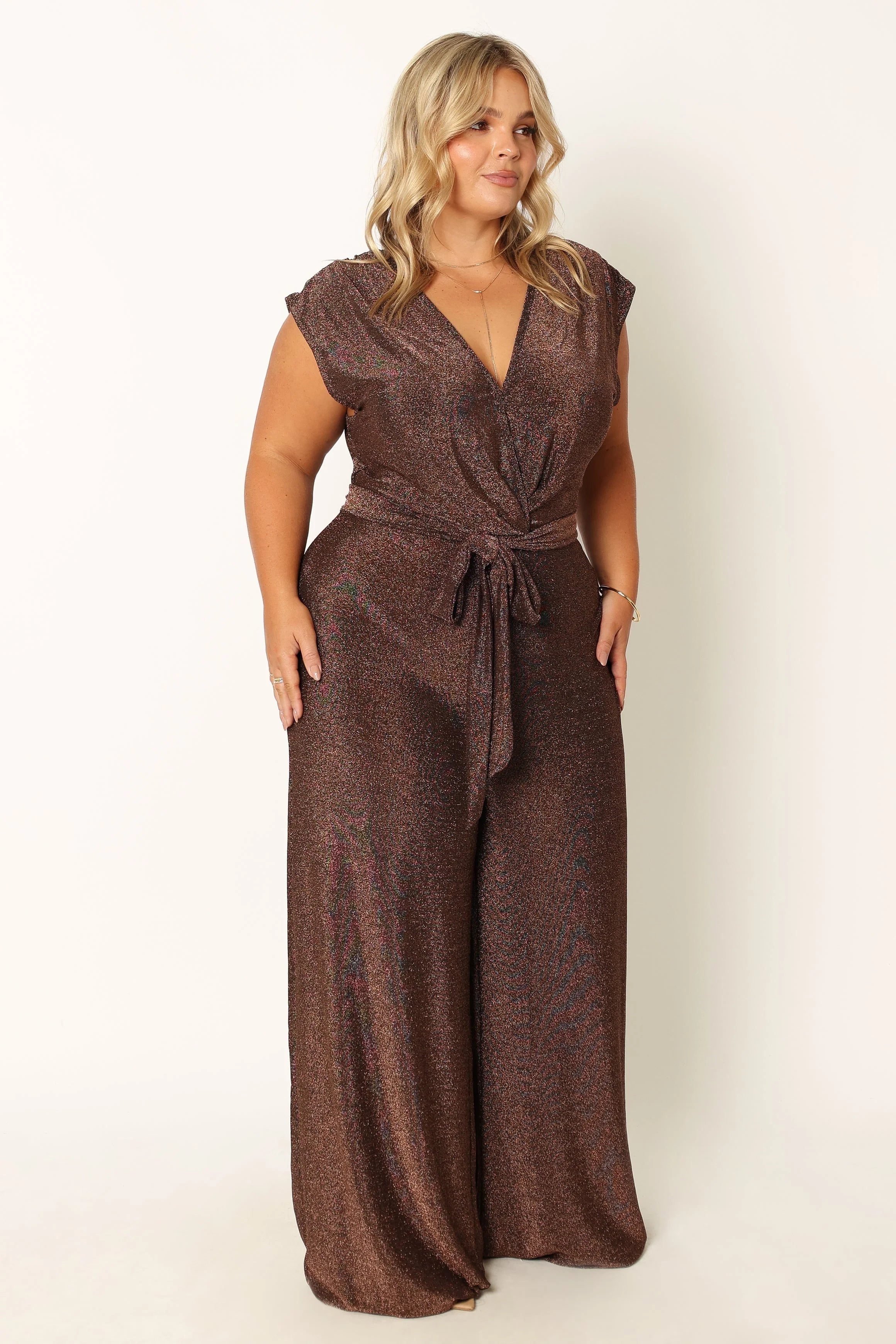 Nora Wide Leg Jumpsuit Chocolate