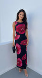 Rosalia Floral Maxi Dress Black