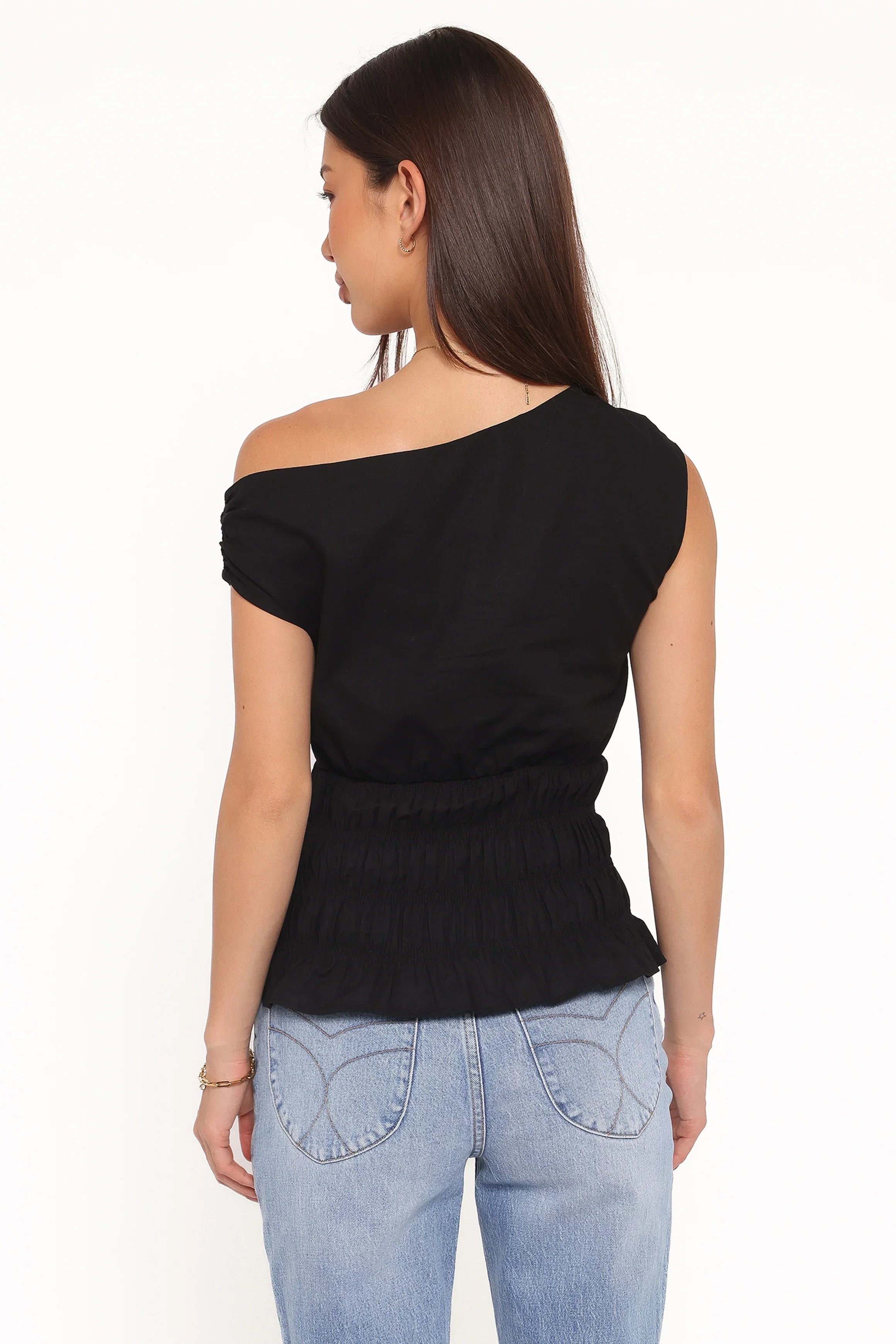 Lia Off Shoulder Top Black