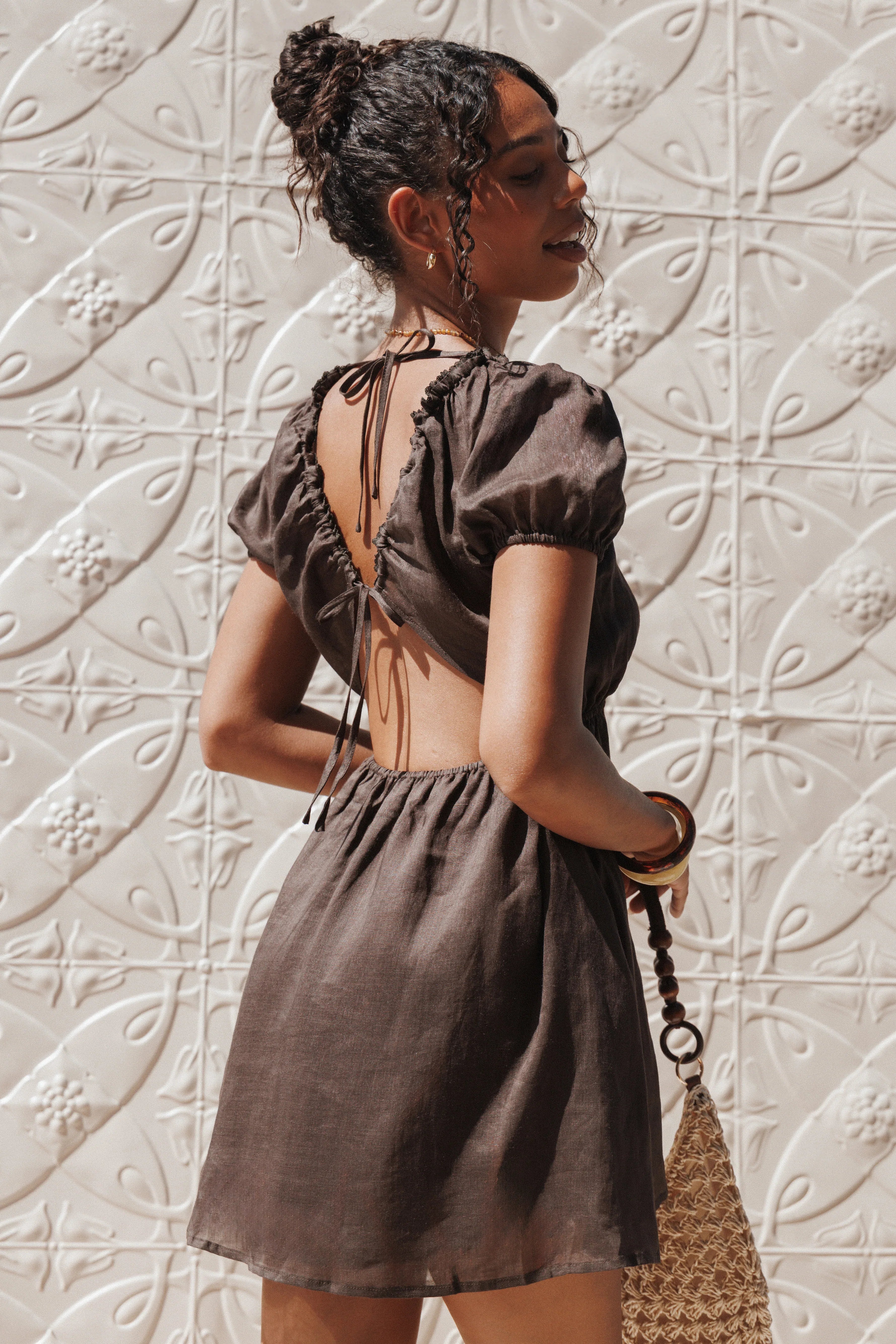 Arista Mini Dress Espresso