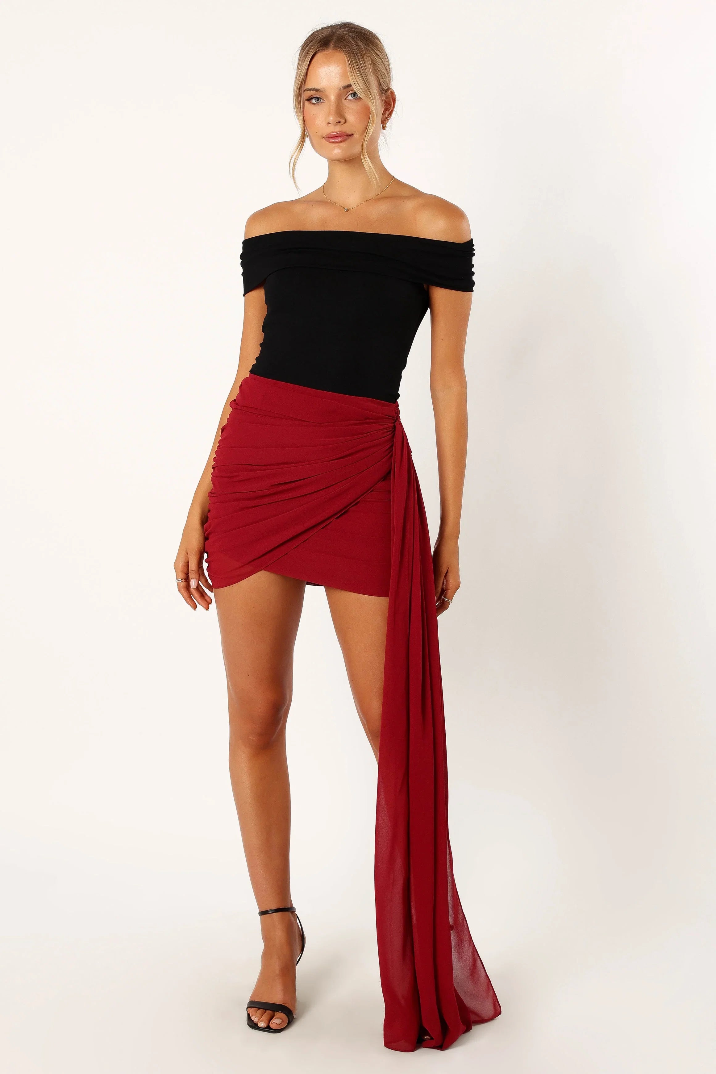 Night Lover Mini Skirt Merlot