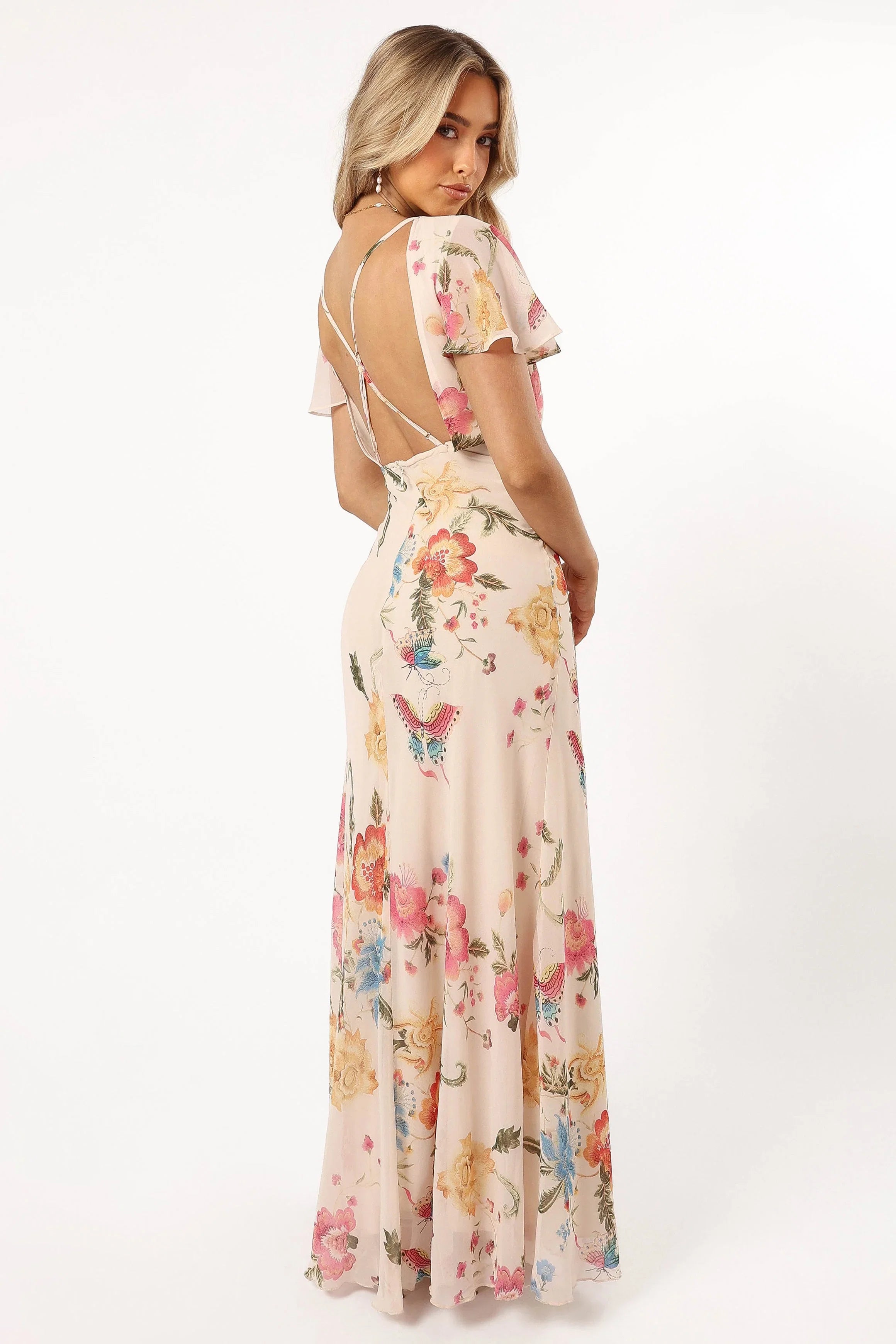 Viola Maxi Dress Sand Pink