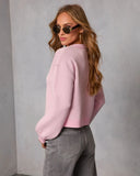 Martini Glass Graphic Knit Sweater