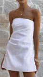 Dana Strapless Mini Dress White