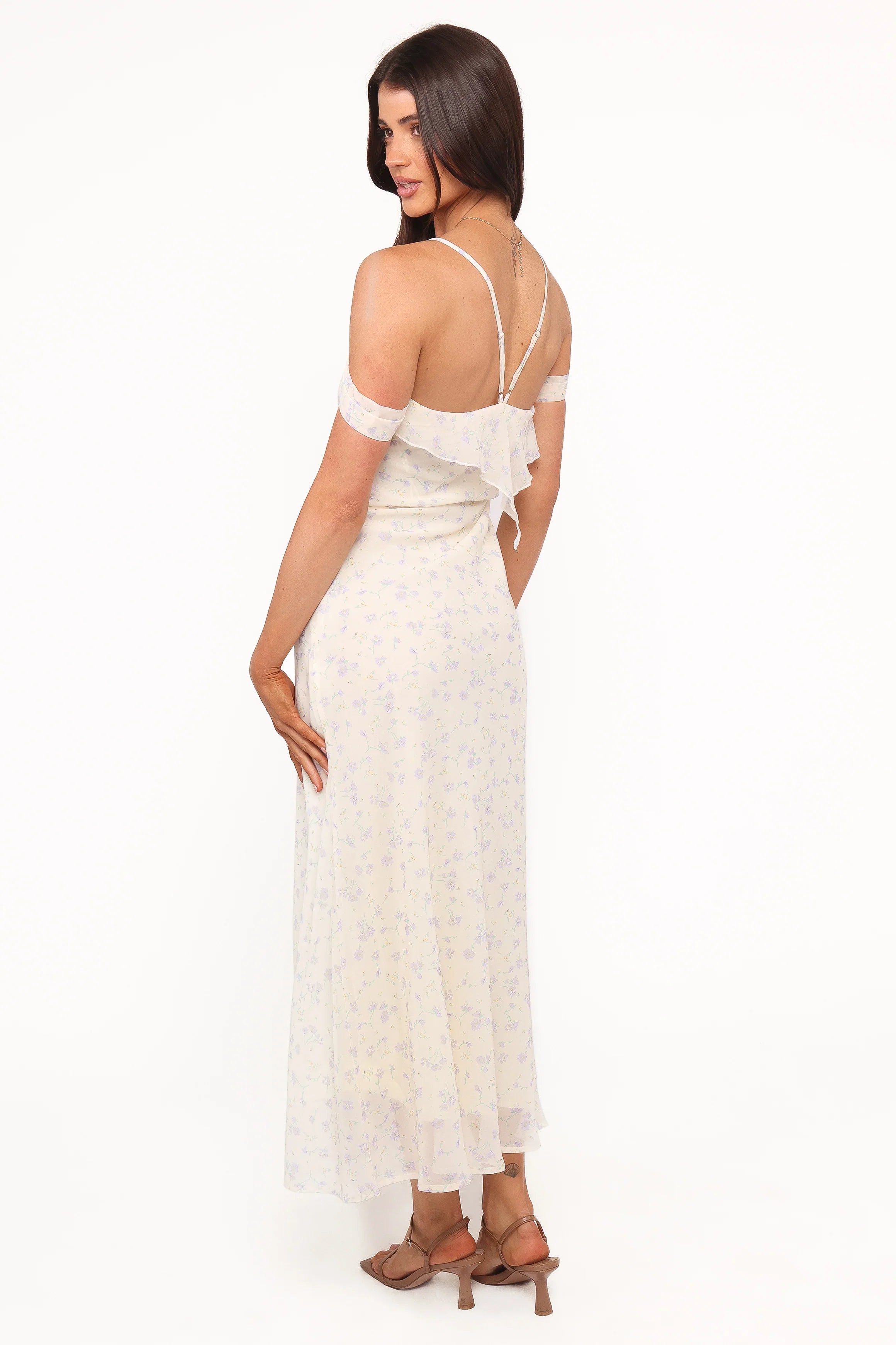 Elwood Midi Dress Yellow Ditsy Floral