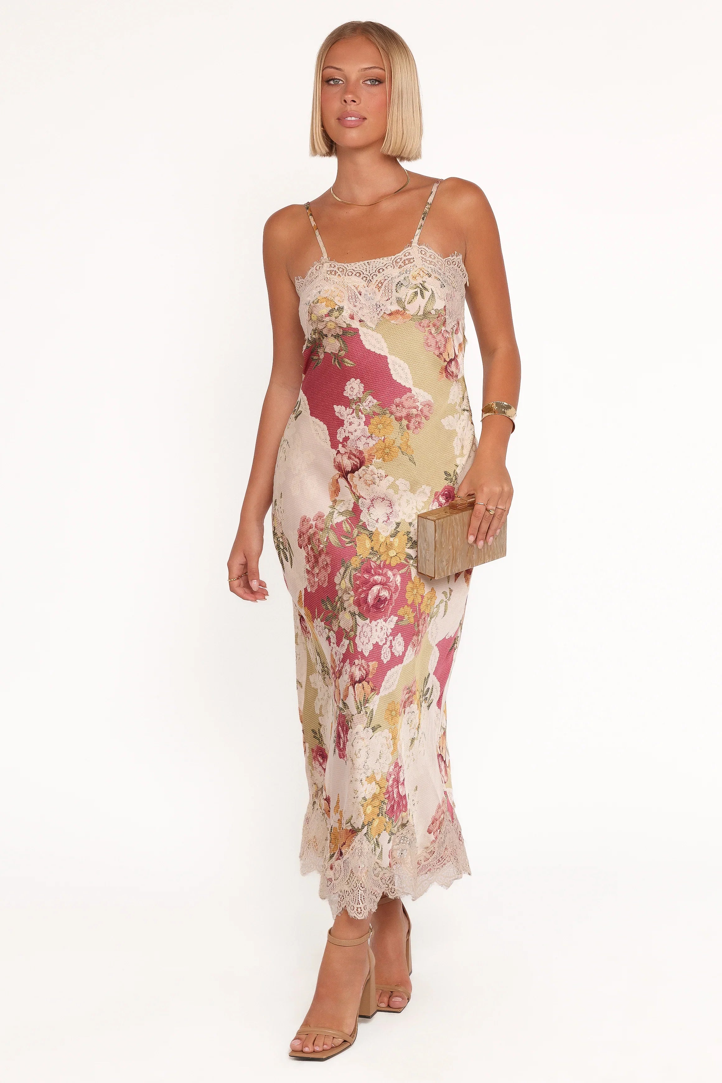 Laken Maxi Dress Patchwork Floral