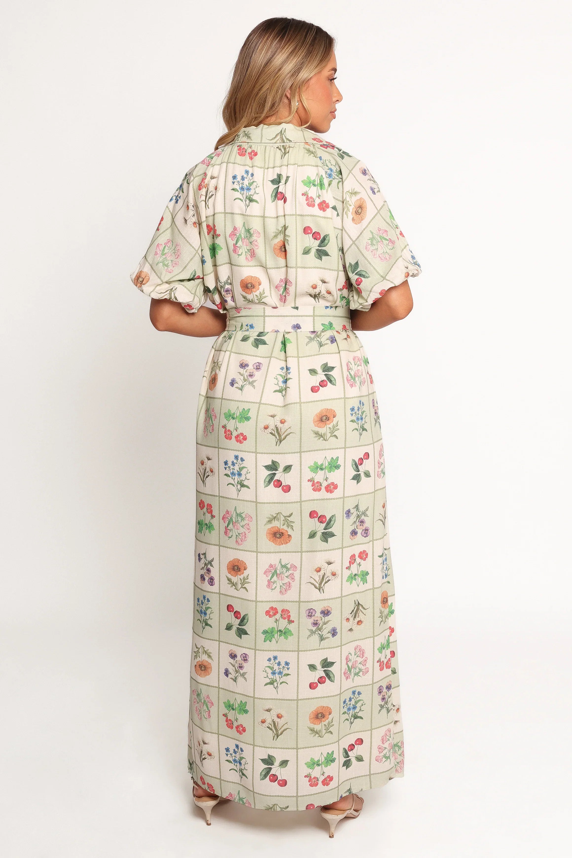 James Button Through Maxi Dress Flower Market