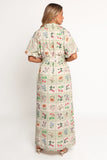 James Button Through Maxi Dress Flower Market