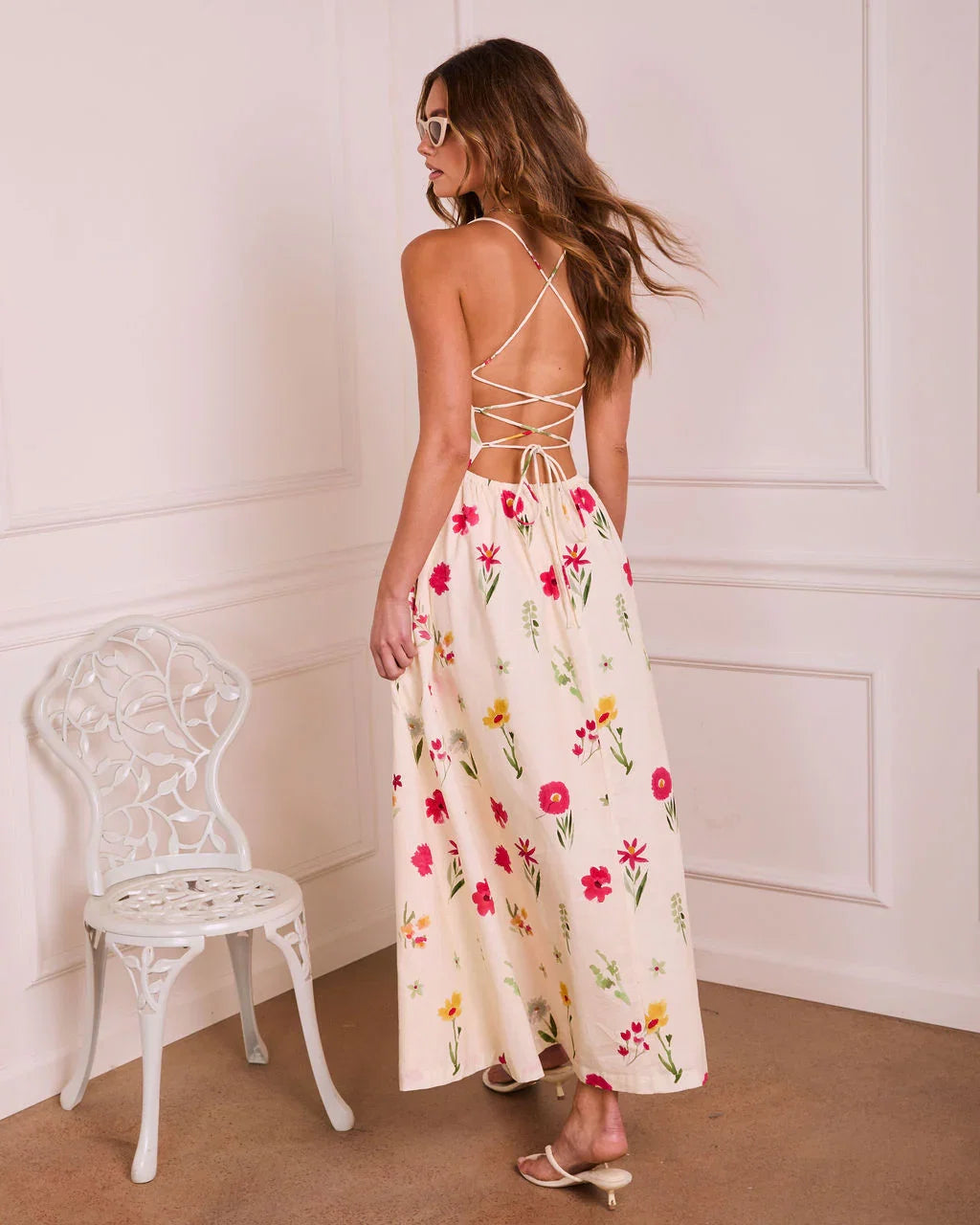 Flora Poise Floral Maxi Dress