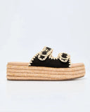 Heidi Woven Platform Sandals