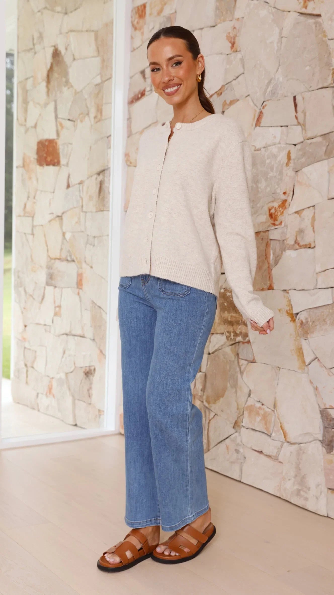 Carinna Knit Jumper Beige