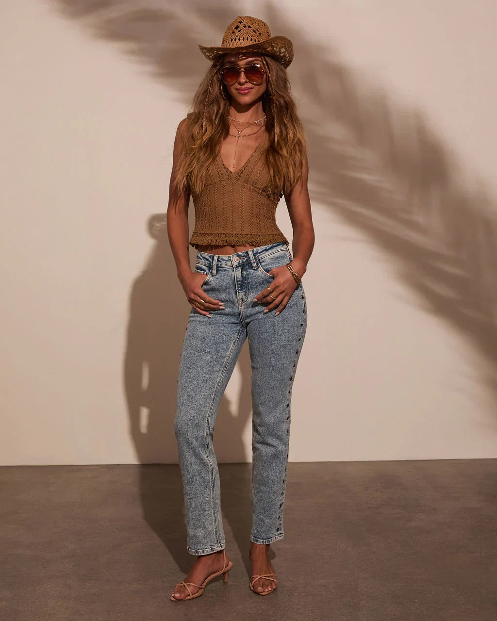 Sun Kisser Knit Tassel Top