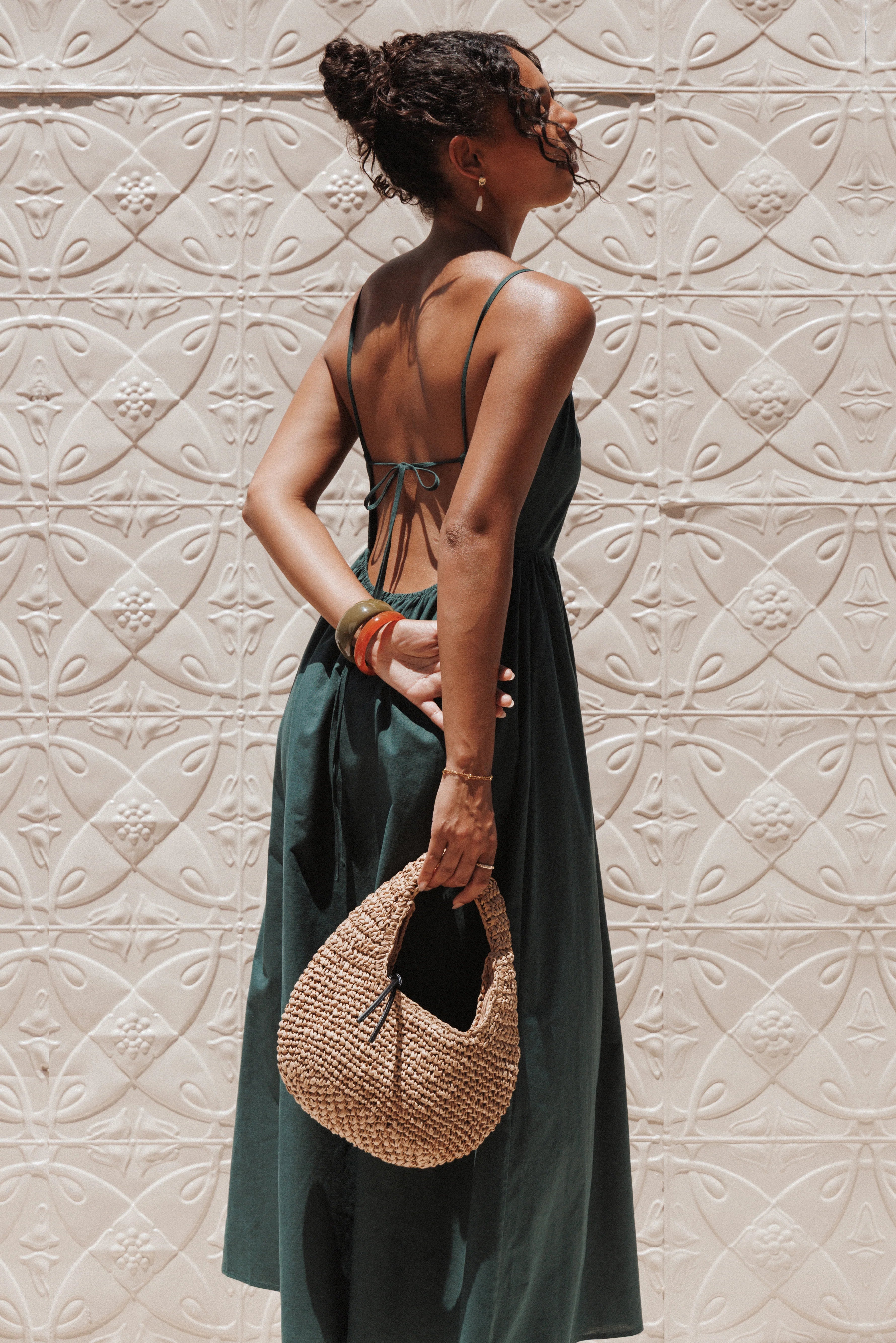 Savannah Maxi Dress Forest Green
