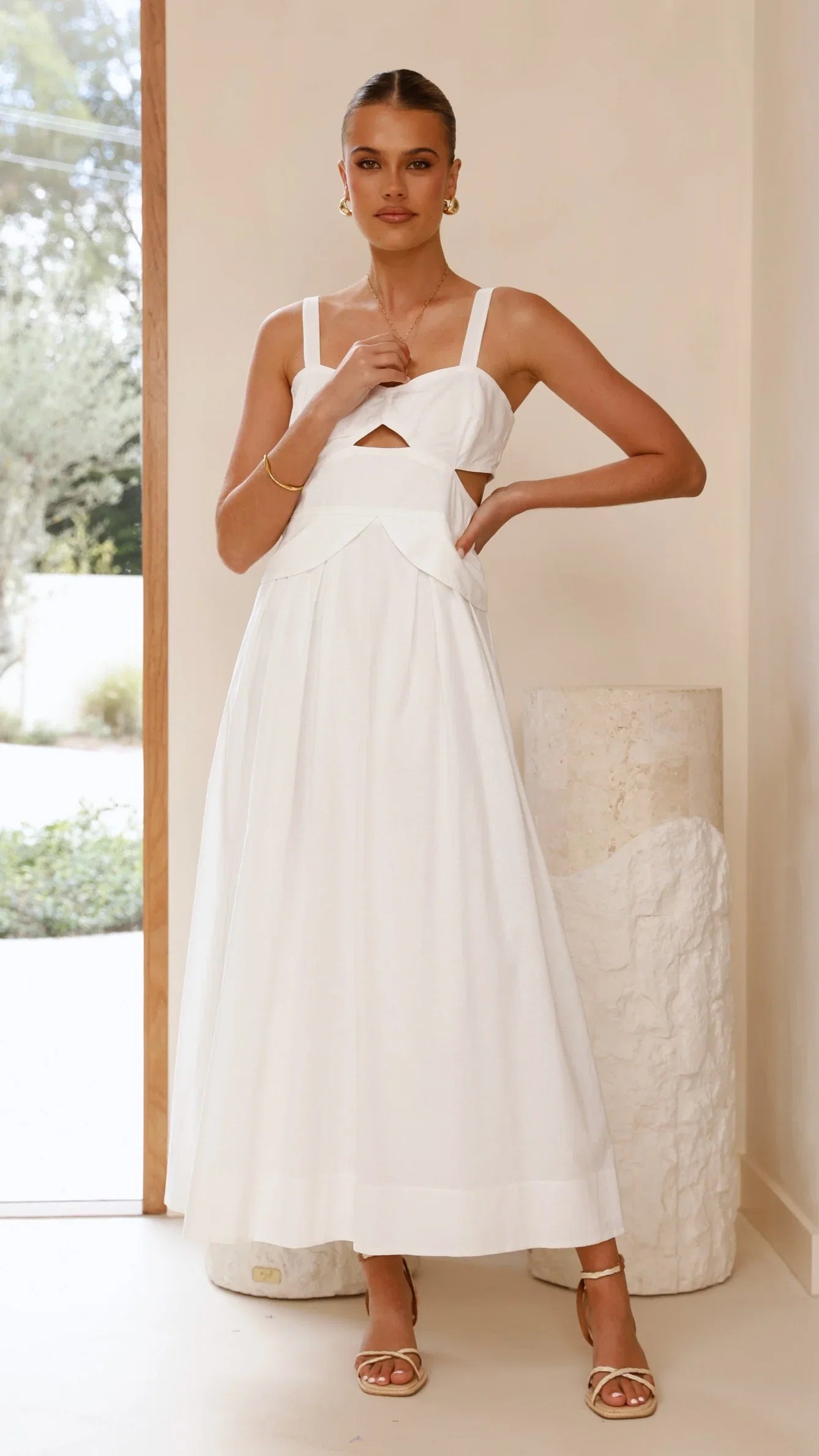 Harleigh Maxi Dress White