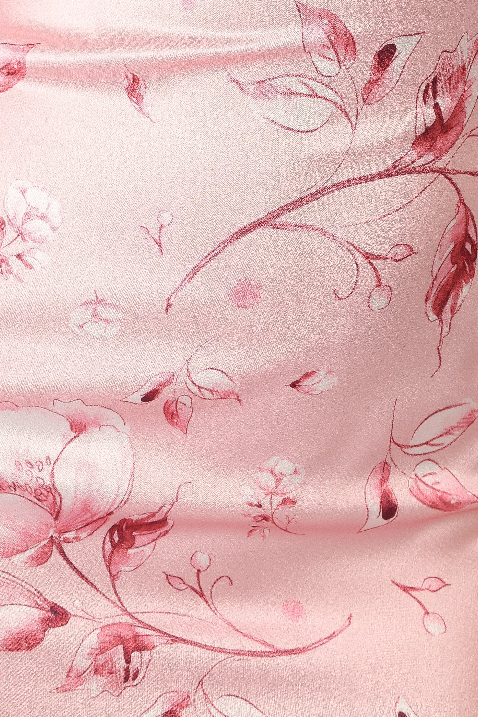 Mila Halterneck Maxi Dress Pink Floral