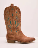 Trail Blazer Embroidered Vegan Leather Western Boots