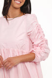 Micaela Long Sleeve Mini Dress Pink