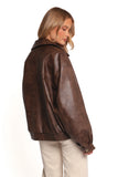 Zoe Bomber Jacket Brown