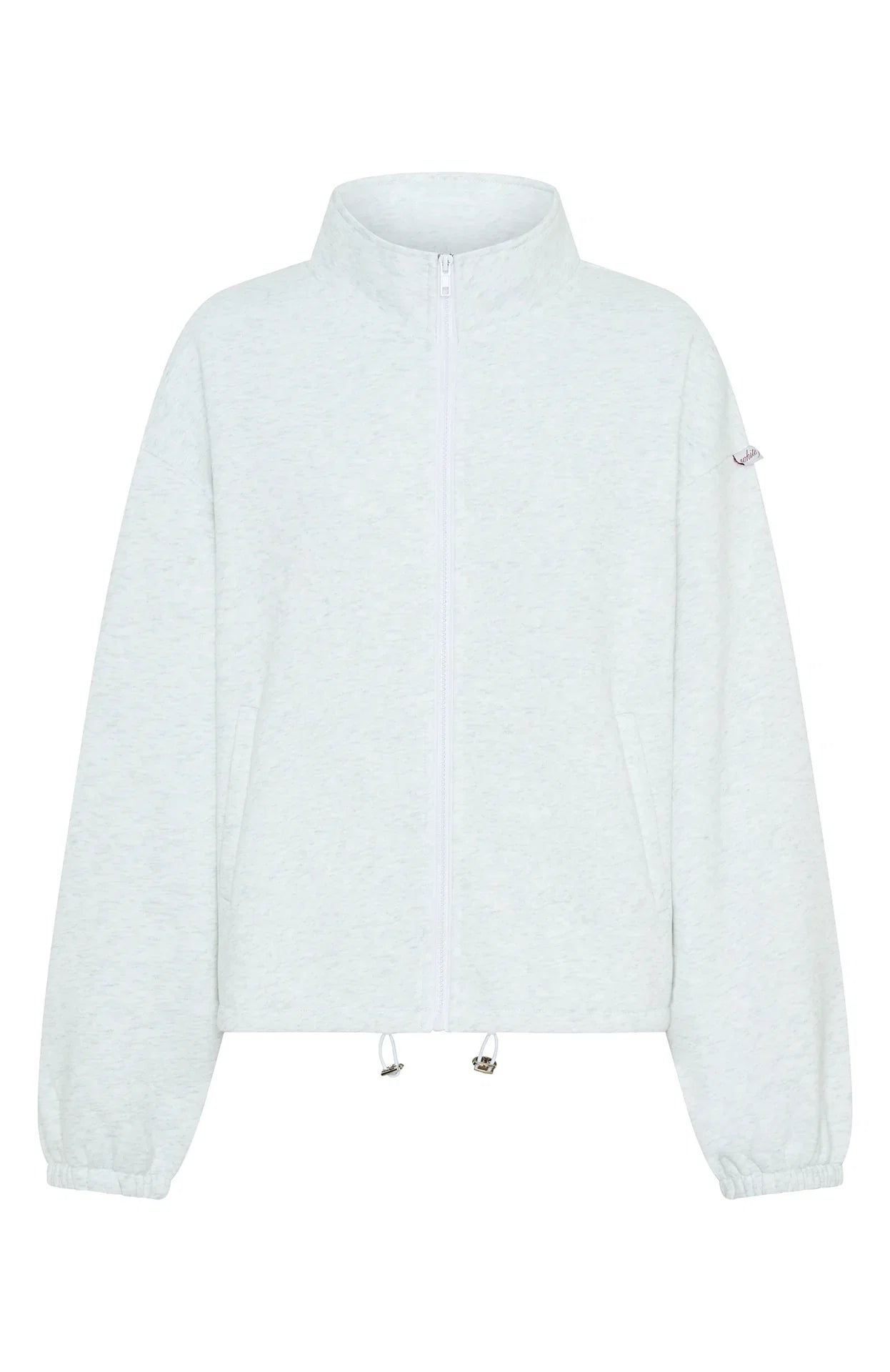 Dont Look Now Zip Front Sweater Grey Marle
