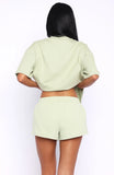 Cant Miss It Lounge Shorts Sage