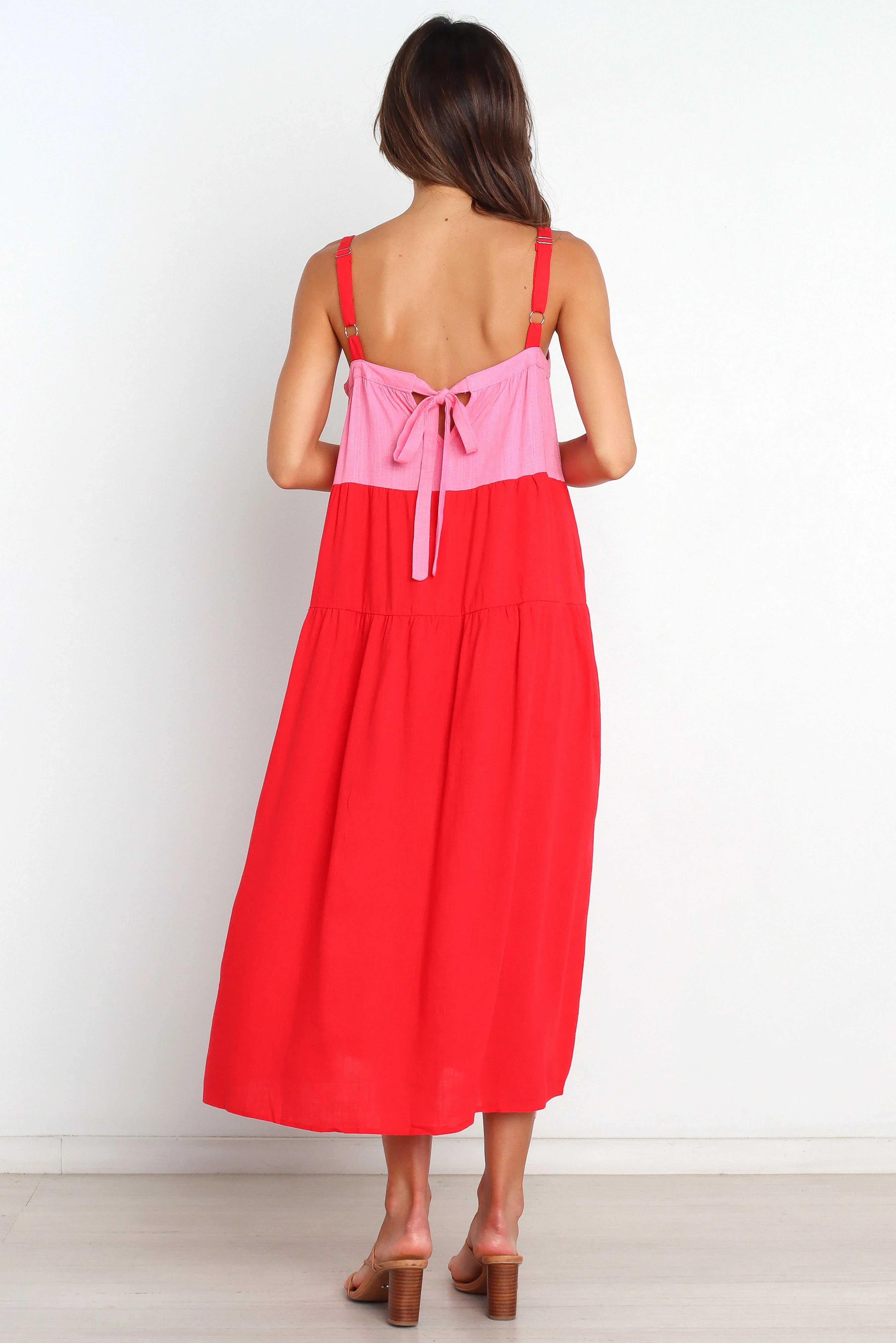 Aliana Dress Pink Splice