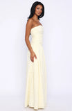 Bittersweet Babe Strapless Broderie Maxi Dress Butter