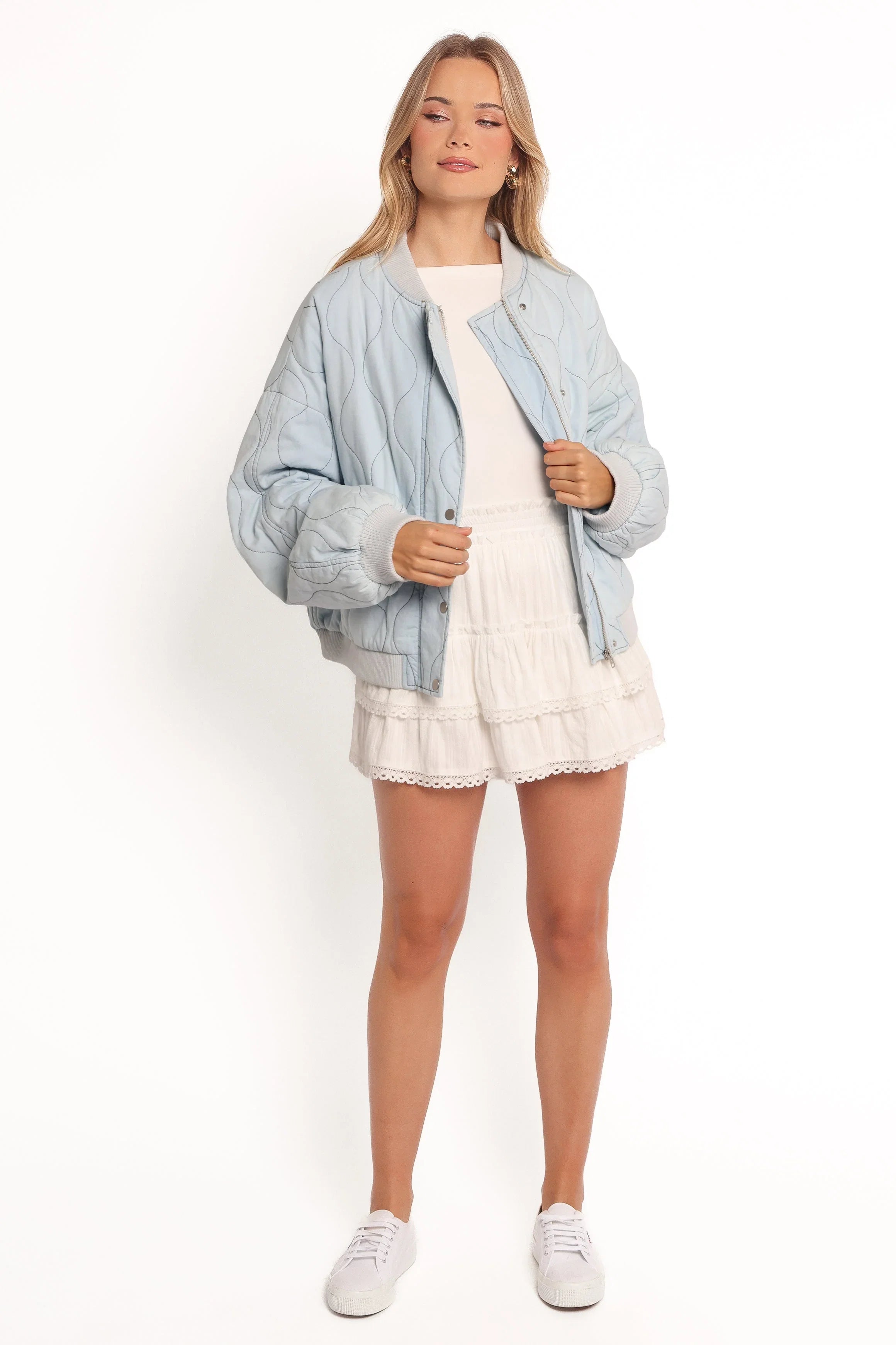 Keah Quilted Jacket Blue