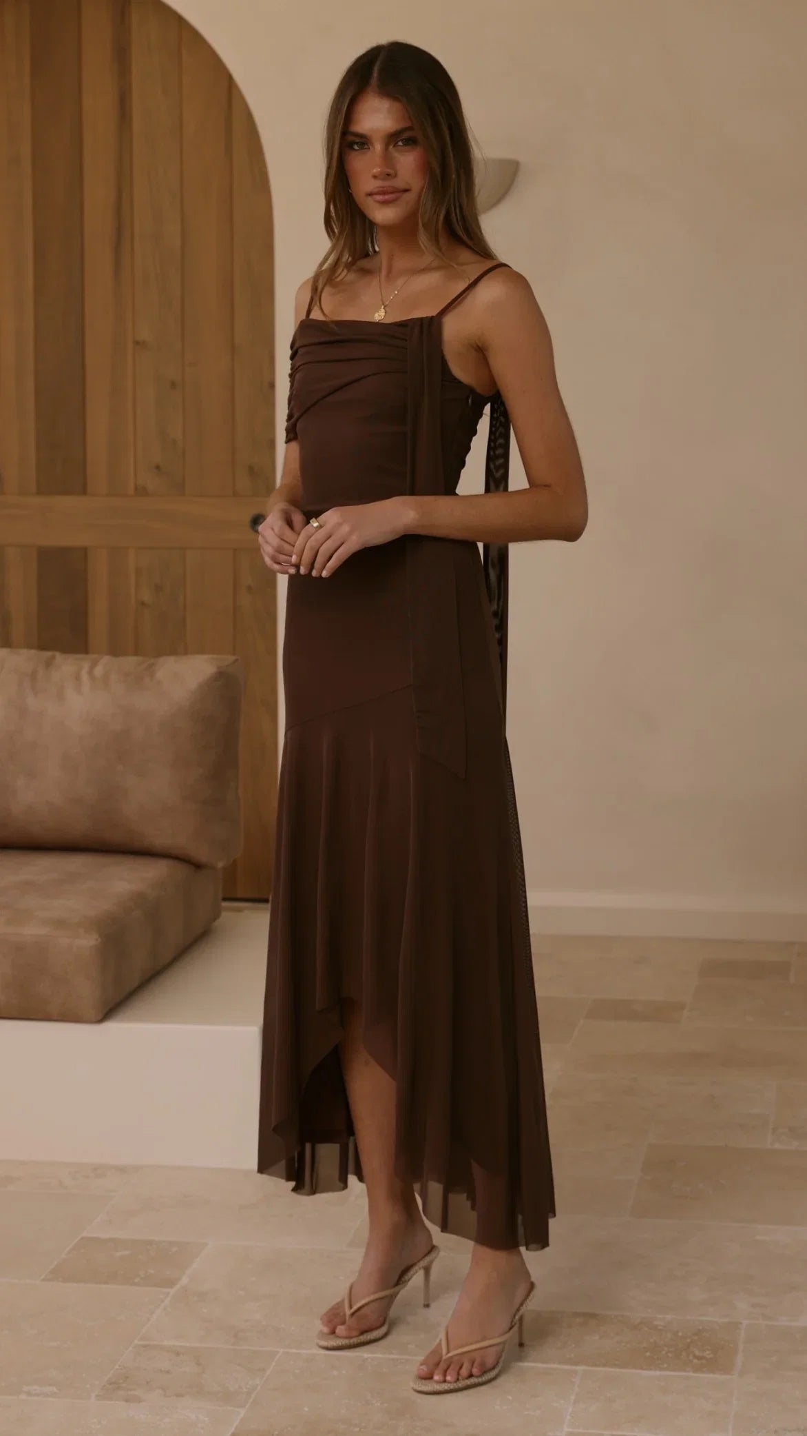 Lucy Maxi Dress Brown