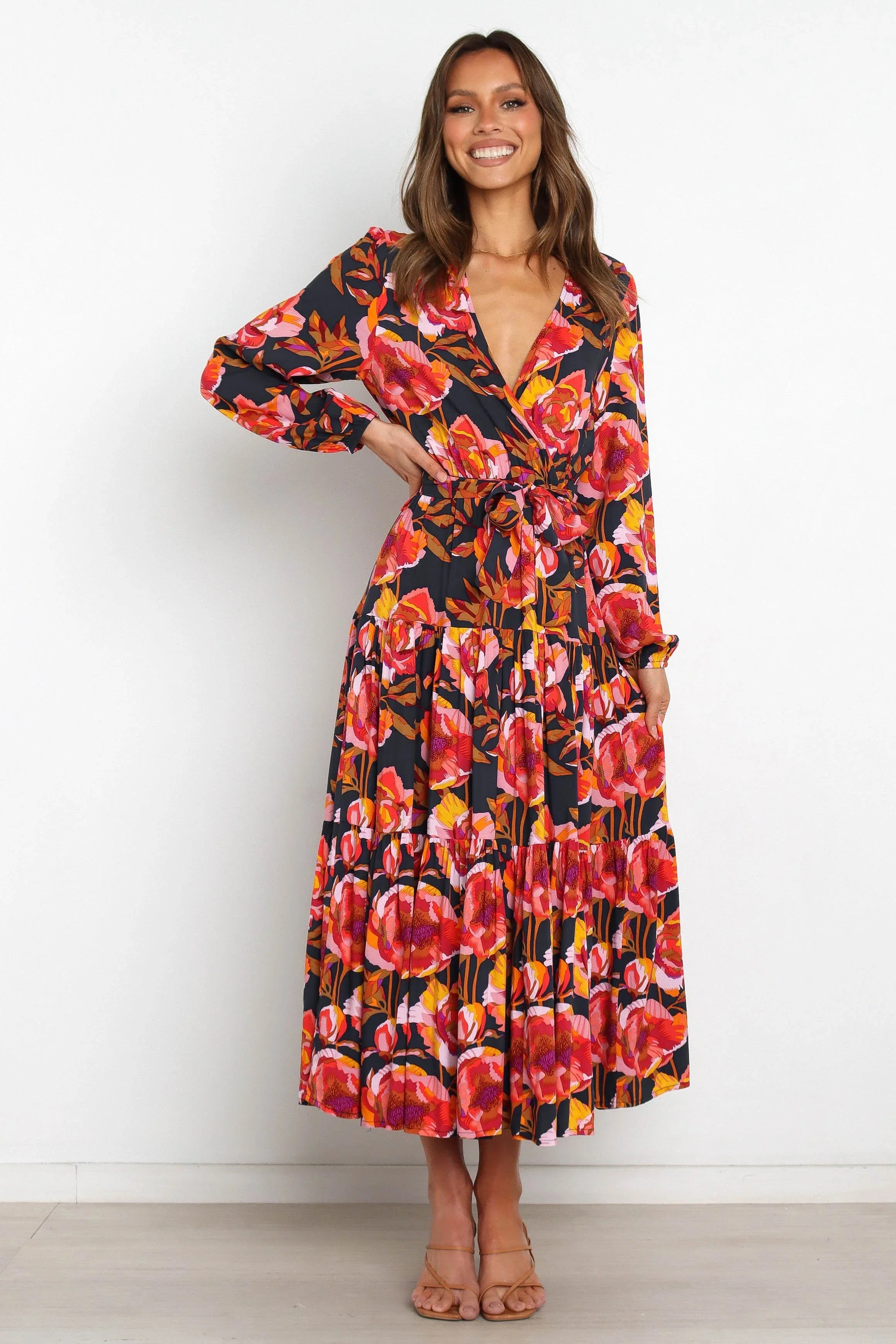 Balsa Dress Navy Floral